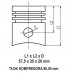 Поршнекомплект компрессора (поршень с кольцами + палец) MAN, MERCEDES, DEUTZ 90мм  2.50x2.50x4.00mm