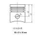 Поршнекомплект компрессора RENAULT (поршень+ кольца +палец с гроверами) 78,00мм ( VADEN 7000781100) 2.00x2.00x4.00